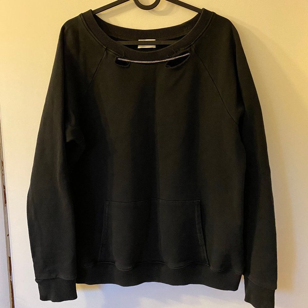 Saint Laurent Paris Peekaboo Chain Crewneck